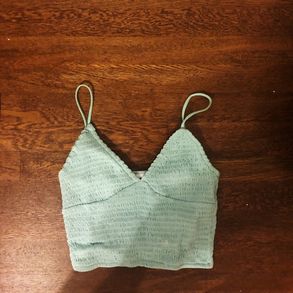 PacSun teal crop top - Picture 1 of 3